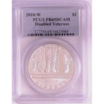 2010 W $1 Disabled Veterans PCGS Proof 69 DCAM  984