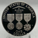 1994 Vietnam Vererans Memorial Proof Silver Dollar
