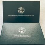1994 Vietnam Vererans Memorial Proof Silver Dollar
