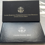 1997 50th Anniversary Jackie Robinson PROOF Deep Cameo Silver Dollar