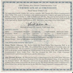 2004 P Thomas Edison Proof Silver Dollar Deep Cameo