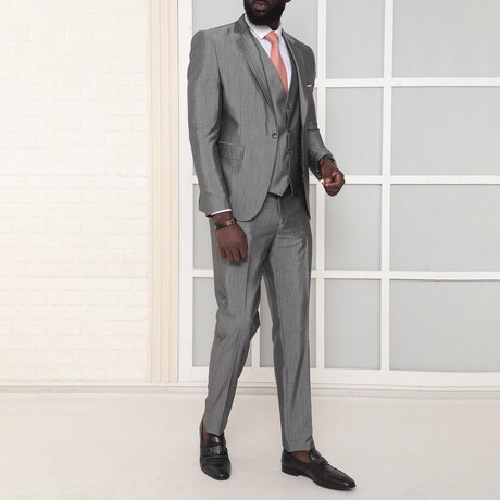 Jamison 3-Piece Slim Fit Suit // Gray (Euro: 44)