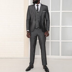 Jamison 3-Piece Slim Fit Suit // Dark Gray (Euro: 56)