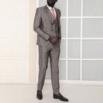Jamison 3-Piece Slim Fit Suit // Taupe (Euro: 44)