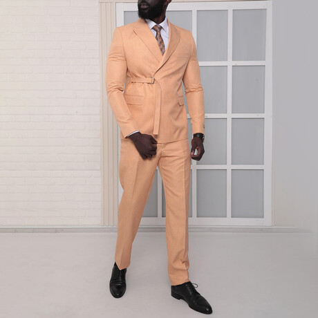 2-Piece Slim Fit Suit // Cantaloupe (Euro: 44)