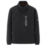 Fleece Zip Up Jacket // Black (XL)