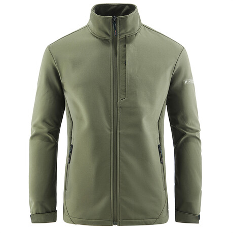 High Neck Zip Up Jacket V2 // Green (XS)