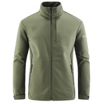 High Neck Zip Up Jacket V2 // Green (L)