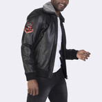 Leather Flight Jacket // Black (S)