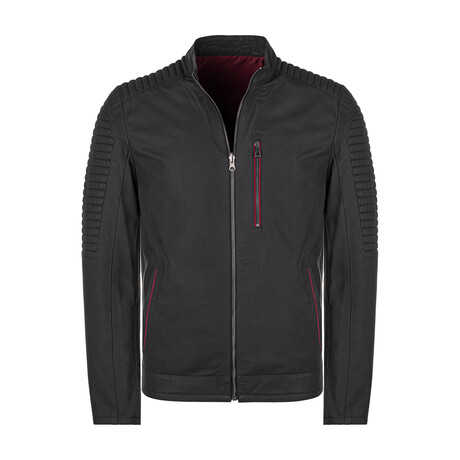 Leather Racer Jacket // Black // Style 2 (S)