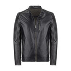 Leather Racer Jacket // Black // Style 3 (S)
