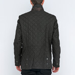Quilted Jacket // Back + Brown (S)