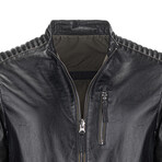 Leather Racer Jacket // Black // Style 3 (S)