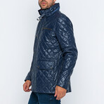 Quilted Jacket // Blue Oil (S)