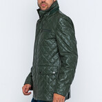 Quilted Jacket // Dark Green (S)