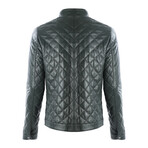 Racer Quilted Jacket // Green (S)