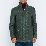 Quilted Jacket // Dark Green (S)