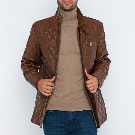 Quilted Jacket // Brown (S)
