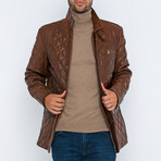 Quilted Jacket // Brown (S)