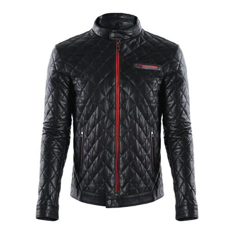 Racer Quilted Jacket // Black (S)