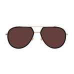 Men's // 295/S 02M2 Pilot Sunglasses // Black Gold + Brown Gradient