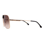 Men's // 1018/S-0J5G Aviator Sunglasses // Gold + Brown gradient