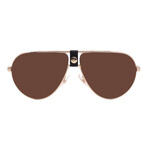 Men's // 1033/S-J5G- Aviator Sunglasses // Gold + Brown gradient