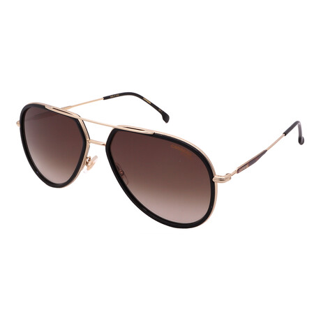 Men's // 295/S 02M2 Pilot Sunglasses // Black Gold + Brown Gradient