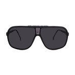 Mens GRANDPRIX3/S-08A Aviator Sunglasses // Black + Grey Gradient Polarized