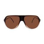 Mens SAFARI65/N-0MY70 Aviator Sunglasses //Brown Fade + Brown gradient