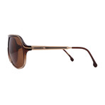 Mens SAFARI65/N-0MY70 Aviator Sunglasses //Brown Fade + Brown gradient