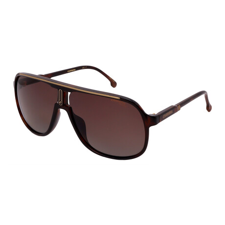 Men's // 1047/S-86- Aviator Sunglasses // Brown + Brown Gradient Polarized