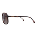 Men's // 1047/S-86- Aviator Sunglasses // Brown + Brown Gradient Polarized