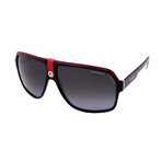 Mens 33/S 08V4 Aviator Sunglasses // white Black Red + Grey Gradient