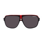 Mens 33/S 08V4 Aviator Sunglasses // white Black Red + Grey Gradient