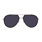 Men's // 295/S 0807 Pilot Sunglasses // Black Silver + Gray Gradient