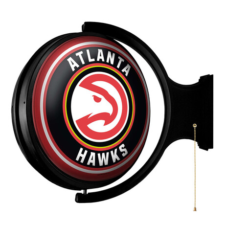 Atlanta Hawks // Rotating Lighted Wall Sign (Style: Original)