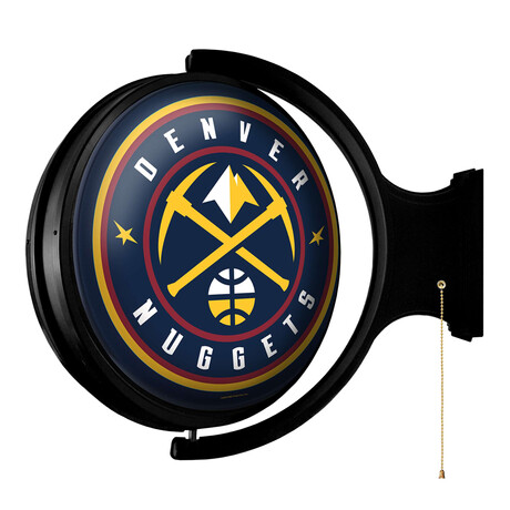 Denver Nuggets // Rotating Lighted Wall Sign (Style: Original)