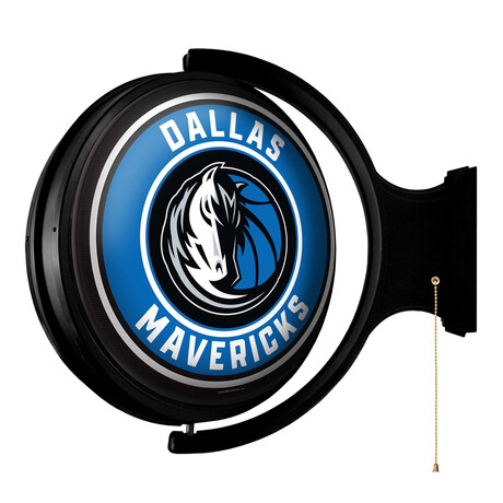 Dallas Mavericks // Rotating Lighted Wall Sign (Style: Original)