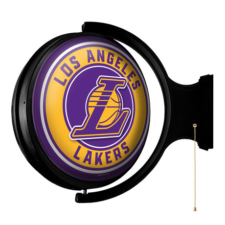 Los Angeles Lakers // Rotating Lighted Wall Sign (Style: Original)