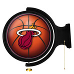 Miami Heat // Rotating Lighted Wall Sign (Style: Original)