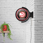 Atlanta Hawks // Rotating Lighted Wall Sign (Style: Basketball)