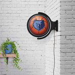 Memphis Grizzlies // Rotating Lighted Wall Sign (Style: Original)