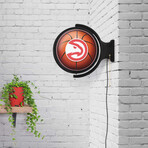 Atlanta Hawks // Rotating Lighted Wall Sign (Style: Original)