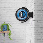 Dallas Mavericks // Rotating Lighted Wall Sign (Style: Original)