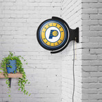 Indiana Pacers // Rotating Lighted Wall Sign (Style: Original)