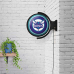 Charlotte Hornets // Rotating Lighted Wall Sign (Style: Original)