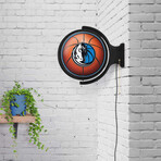 Dallas Mavericks // Rotating Lighted Wall Sign (Style: Original)