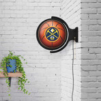 Denver Nuggets // Rotating Lighted Wall Sign (Style: Original)