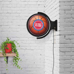 Detroit Pistons // Rotating Lighted Wall Sign (Style: Original)